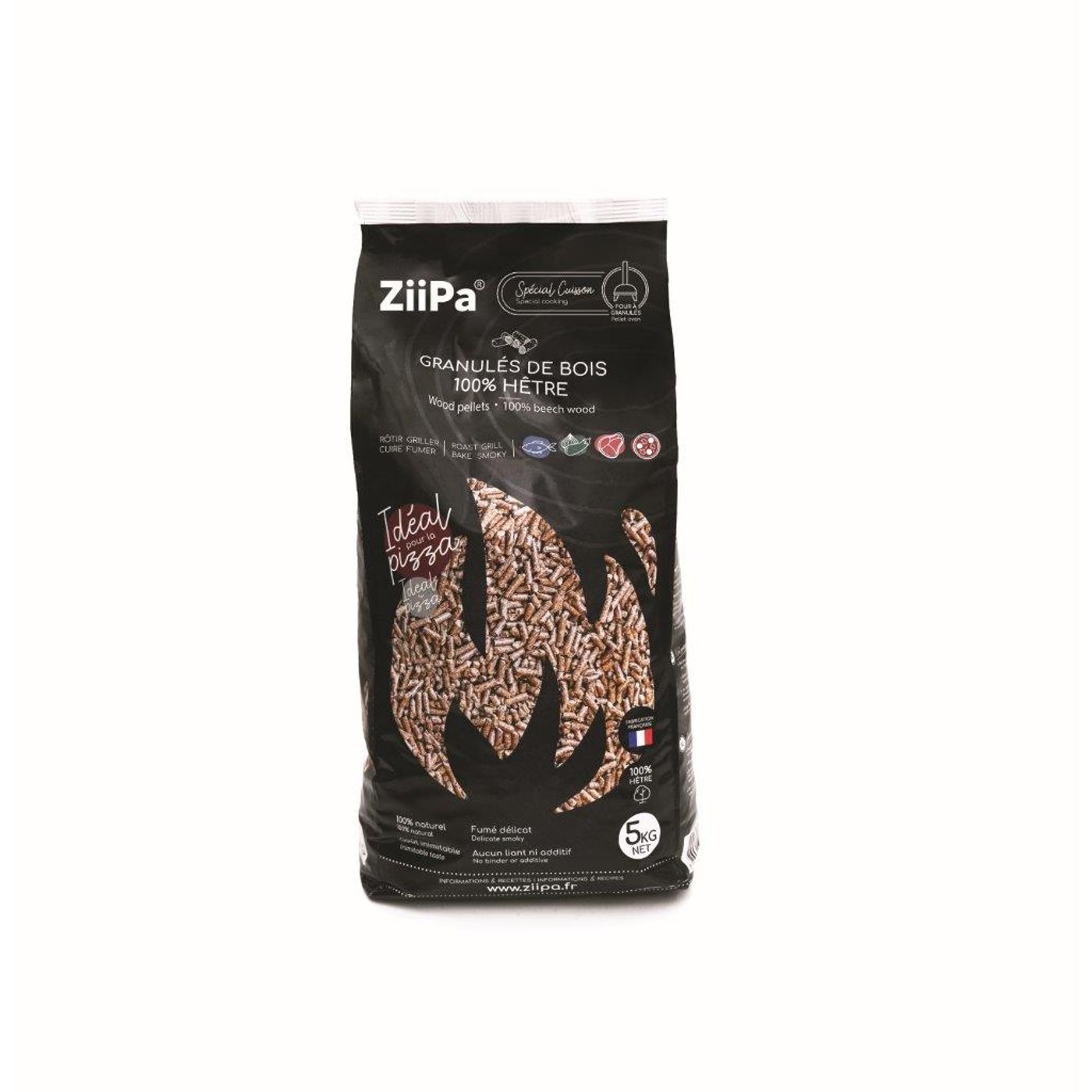 Pellets bois pour four à pizza 5 Kg